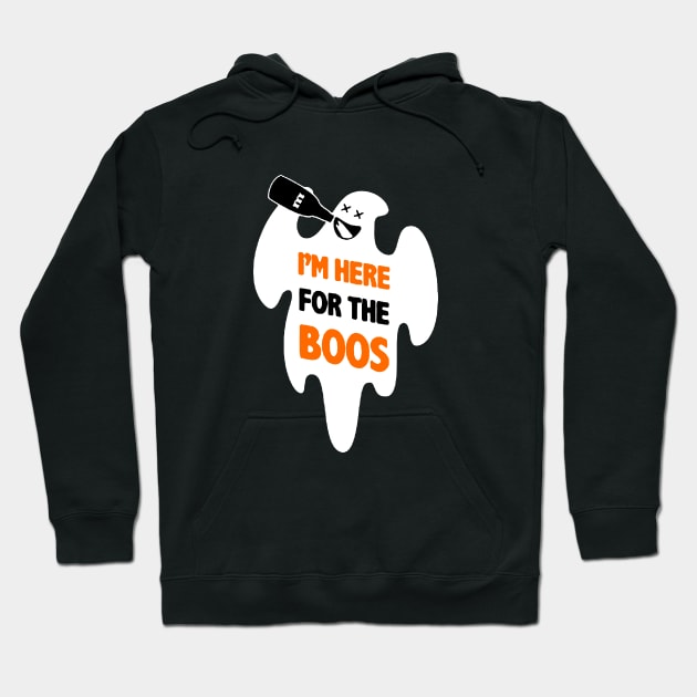 I'm Here For The Boos - Funny Ghost Hoodie by AbundanceSeed